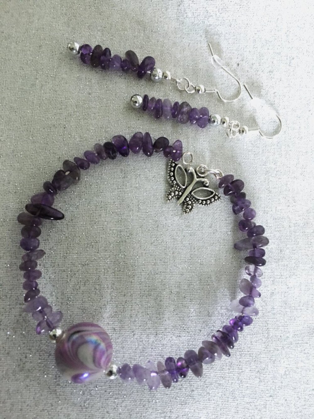 Handmade Bracelet & Earring Set – Gift for mom